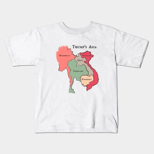 Thighland - Anti Trump Kids T-Shirt by karutees